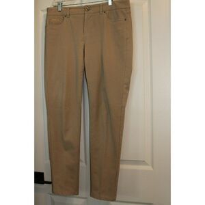Ecru Khaki Chino Pants Cotton Stretch Women's Size 10